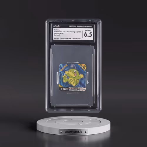 2002 Pokémon STAKS Johto League (Panini 2002) - English #186 Politoed - Series 1 (CGC 6.5 EX-NM+)