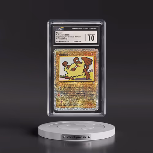 2002 Legendary Collection #81/110 Mankey - Reverse Holo (CGC 10 GEM MINT)