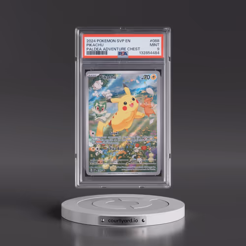 2024 Pokémon Svp EN-SV Black Star Promo #088 Pikachu - Paldea Adventure Chest (PSA 9 MINT)