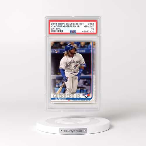 2019 Topps Complete Set #700 Vladimir Guerrero Jr. - Batting (PSA 10 GEM MINT)