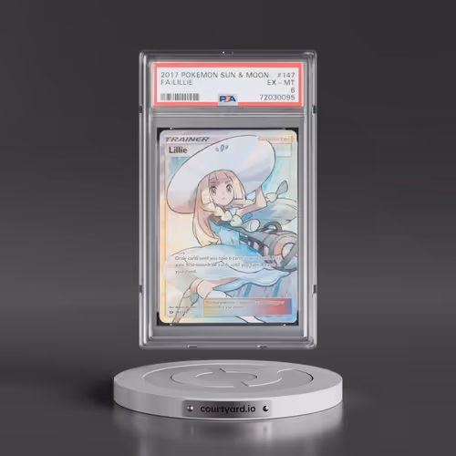 2017 Pokémon Sun & Moon #147 Lillie - Full Art (PSA 6 EX-MT)