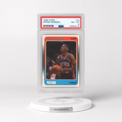 1988 Fleer #43 Dennis Rodman (PSA 8 NM-MT)