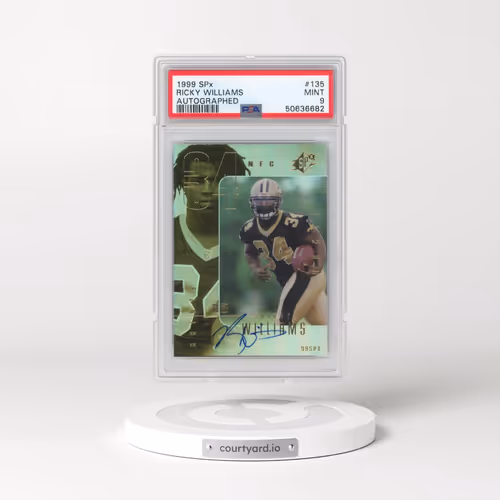 1999 Spx #135 Ricky Williams - Autographed (PSA 9 MINT)