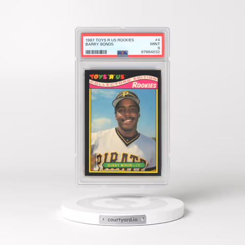 1987 Toys R US Rookies #4 Barry Bonds (PSA 9 MINT)