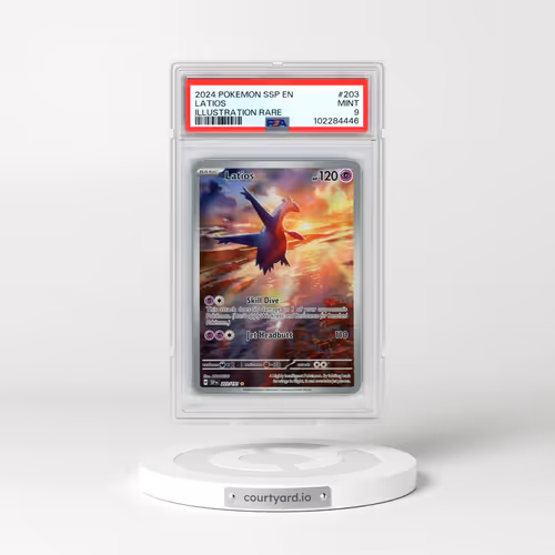 2024 Pokémon Ssp EN-Surging Sparks #203 Latios - Illustration Rare (PSA 9 MINT)