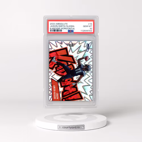 2023 Panini Absolute Kaboom! Horizontal #15 Jaxon Smith-Njigba (PSA 10 GEM MINT)