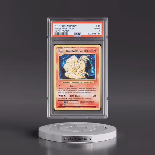 2016 Pokémon XY Evolutions #15 Ninetales - Holo (PSA 9 MINT)