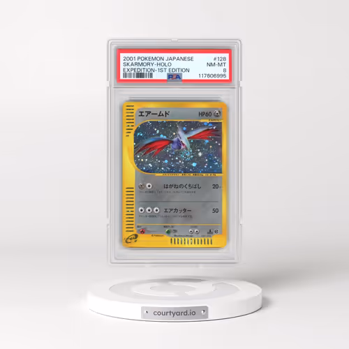 2001 Pokémon Expedition #128 Skarmory - 1st Edition Holo (PSA 8 NM-MT)