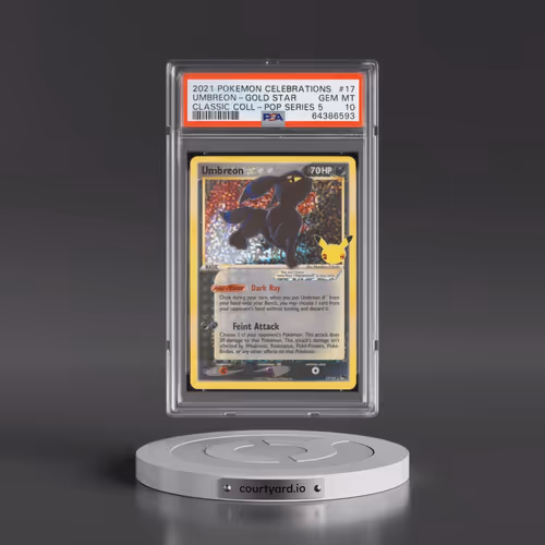 2021 Pokémon Celebrations Classic Collection #17 Umbreon-Gold Star (PSA 10 GEM MINT)
