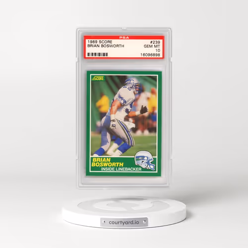 1989 Score #239 Brian Bosworth (PSA 10 GEM MINT)