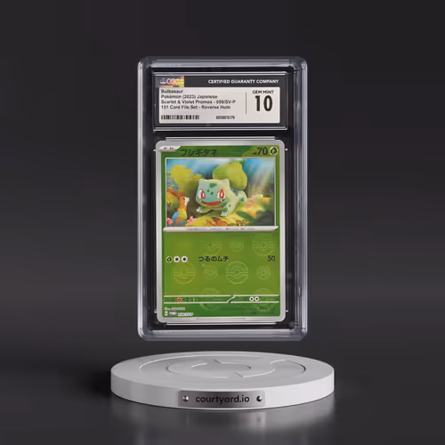 2022 Scarlet & Violet Promos #059/SV-P Bulbasaur - Reverse Holo 151 Card File Set Poke Ball (CGC 10