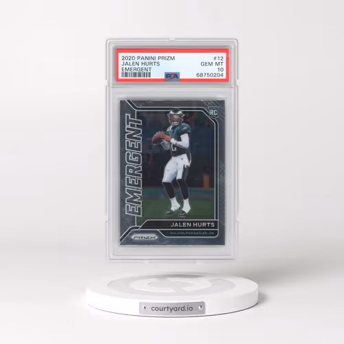 2020 Panini Prizm Emergent #12 Jalen Hurts (PSA 10 GEM MINT)