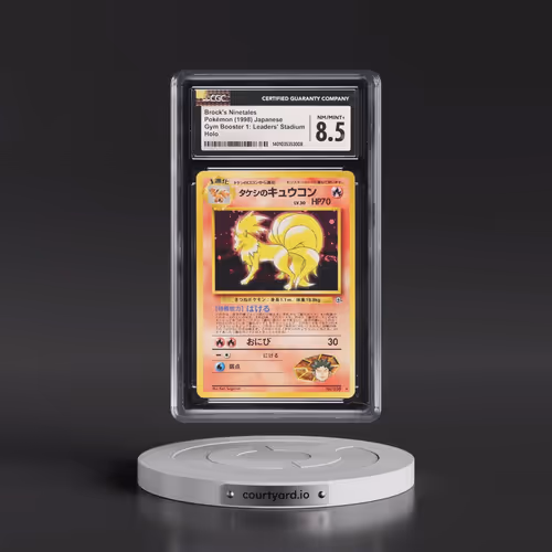 1998 Gym Booster 1: Leaders' Stadium Brock's Ninetales - Holo (CGC 8.5 NM-MT+)