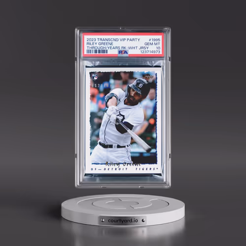 2023 Topps Transcendent VIP Party Through the Years Reproduction 2023 Rookies #1995 Riley Greene - W