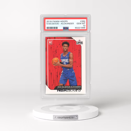 2018 Panini Hoops #262 Shai Gilgeous-Alexander (PSA 10 GEM MINT)