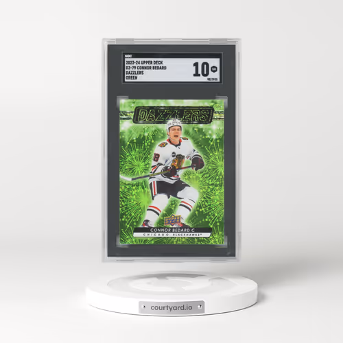 2023 Upper Deck Dazzlers #DZ79 Connor Bedard - Green (SGC 10 GEM MINT)