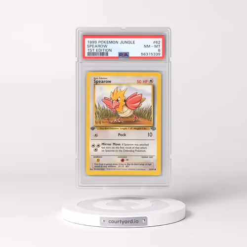 1999 Pokémon Jungle #62 Spearow - 1st Edition (PSA 8 NM-MT)