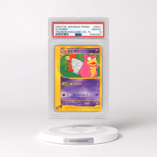 2002 Pokémon Promo Trainers Magazine #005/T Slowbro - Vol. 15 (PSA 10 GEM MINT)