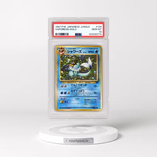 1997 Pokémon Jungle #134 Vaporeon - Holo (PSA 10 GEM MINT)