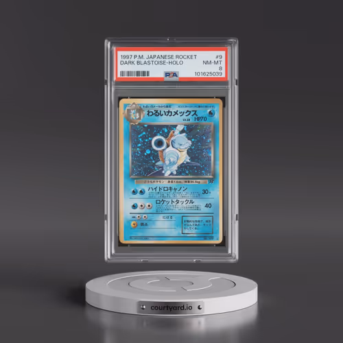 1997 Pokémon Rocket #9 Dark Blastoise - Holo (PSA 8 NM-MT)