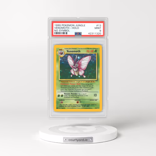 1999 Jungle #13 Venomoth - Holo No Symbol (PSA 9 MINT)