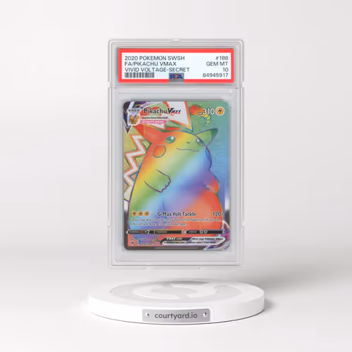 2020 Pokémon Sword & Shield Vivid Voltage #188 Pikachu Vmax - Full Art Secret (PSA 10 GEM MINT)
