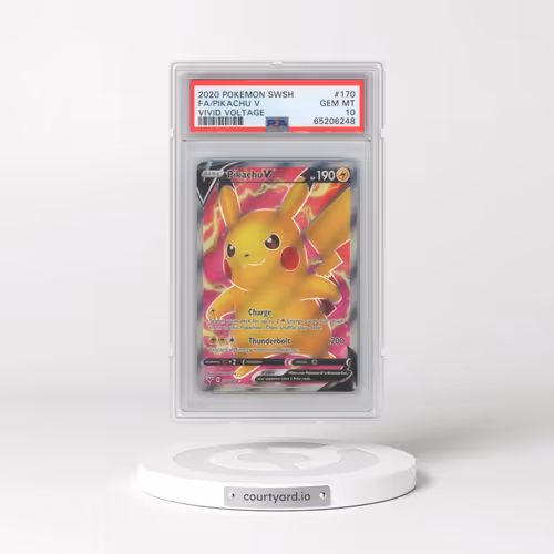 2020 Pokémon Sword & Shield Vivid Voltage #170 Pikachu V - Holo Full Art (PSA 10 GEM MINT)