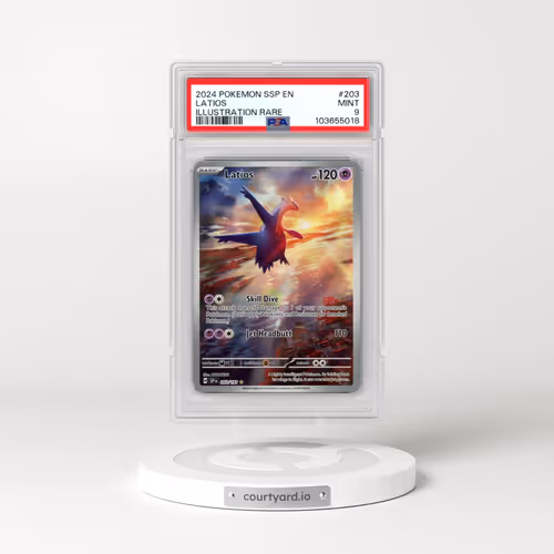 2024 Pokémon Ssp EN-Surging Sparks #203 Latios - Illustration Rare (PSA 9 MINT)
