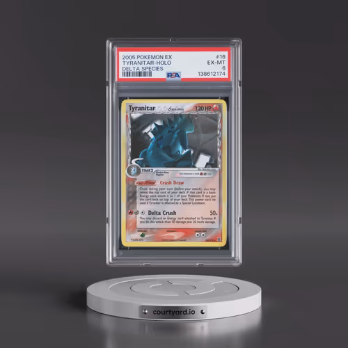 2005 Pokémon EX Delta Species #16 Tyranitar - Holo (PSA 6 EX-MT)