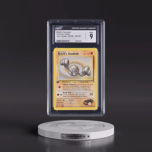 2000 Gym Heroes #66/132 Brock's Geodude - 1st Edition 1st Edition (CGC 9 MINT)