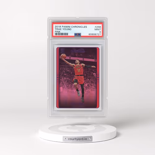 2018 Panini Chronicles #298 Trae Young - Pink (PSA 9 MINT)