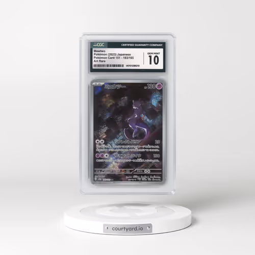 2023 Pokémon Card 151 #183/165 Mewtwo - Art Rare (CGC 10 GEM MINT)