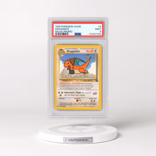 1999 Pokémon Game Movie #5 Dragonite - Movie Promo (PSA 9 MINT)