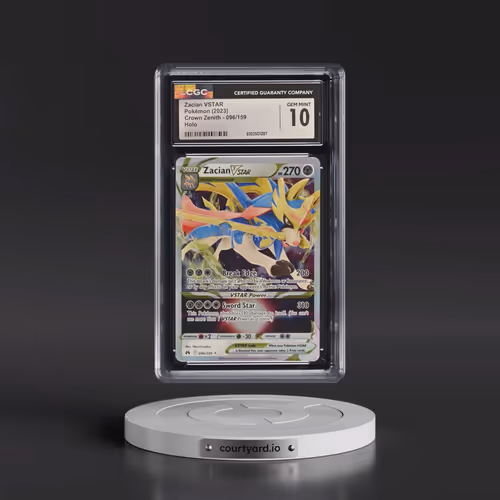 2023 Crown Zenith #096/159 Zacian VSTAR - Holo (CGC 10 GEM MINT)