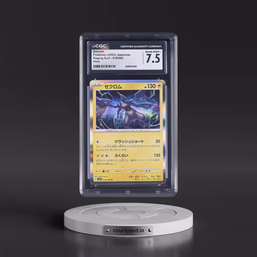 2023 Raging Surf #018/062 Zekrom - Holo (CGC 7.5 NM+)