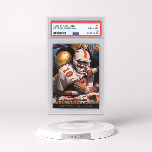 1998 Press Pass #1 Peyton Manning (PSA 8 NM-MT)