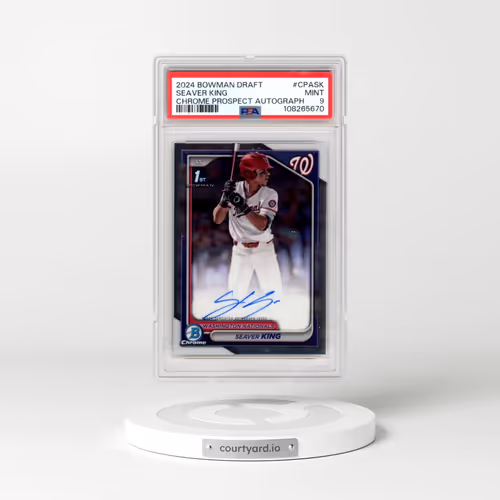 2024 Bowman Draft Chrome Prospect Autographs #CPASK Seaver King (PSA 9 MINT)