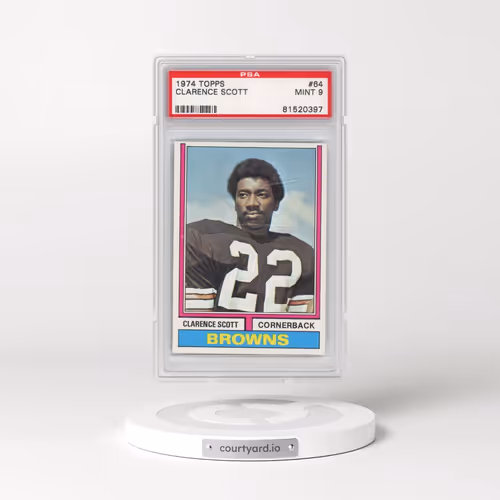 1974 Topps #64 Clarence Scott (PSA 9 MINT)