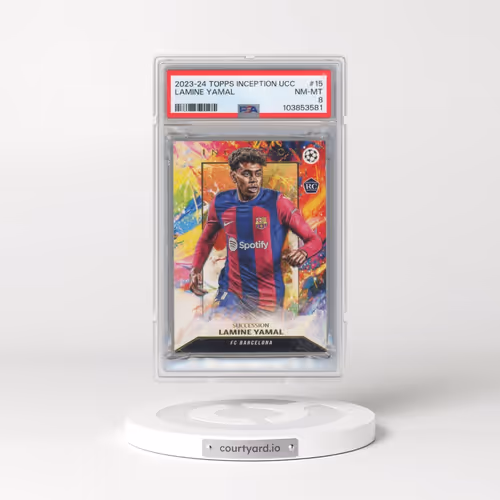 2023-24 Topps Inception UEFA Club Competitions #15 Lamine Yamal (PSA 8 NM-MT)
