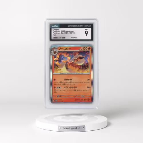 2023 Pokémon Card 151 #136/165 Flareon - Holo (CGC 9 MINT)