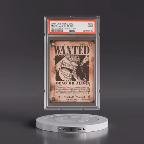 2024 One Piece Japanese OP09-Emperors in the New World #093 Marshall D. Teach - Wanted Alternate Art