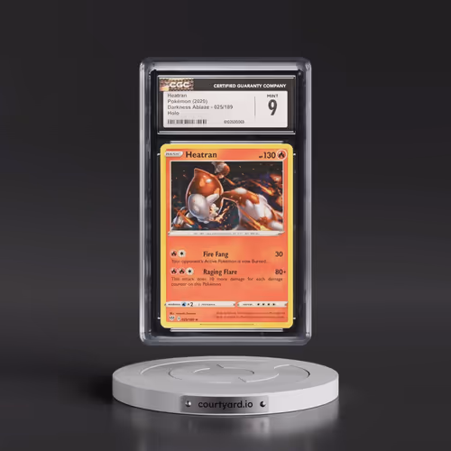 2020 Darkness Ablaze #025/189 Heatran - Holo (CGC 9 MINT)