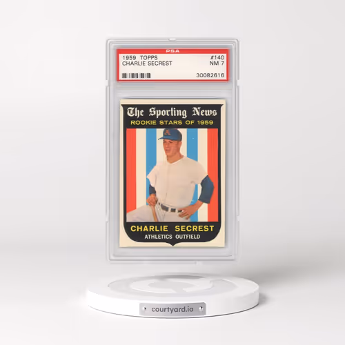 1959 Topps #140 Charlie Secrest (PSA 7 NM)