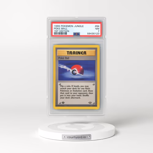 1999 Pokémon Jungle #64 Poke Ball - 1st Edition (PSA 7 NM)