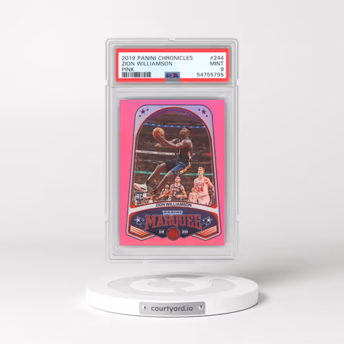 2019 Panini Chronicles #244 Zion Williamson - Pink (PSA 9 MINT)