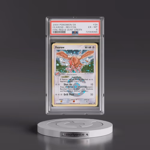 2004 Pokémon EX Fire Red & Leaf Green #24 Fearow - Reverse Foil (PSA 6 EX-MT)
