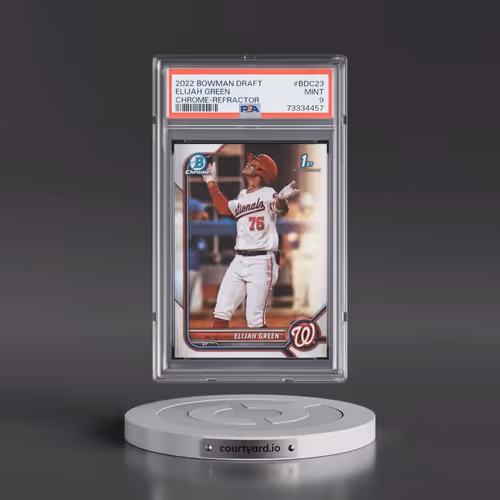 2022 Bowman Draft #BDC23 Elijah Green - Chrome-Refractor (PSA 9 MINT)