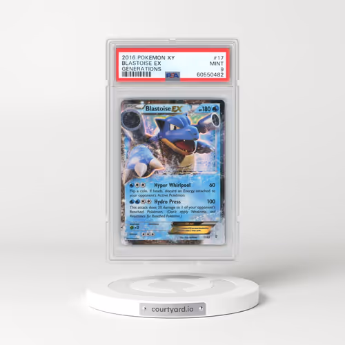2016 Pokémon XY Generations #17 Blastoise EX - Holo (PSA 9 MINT)