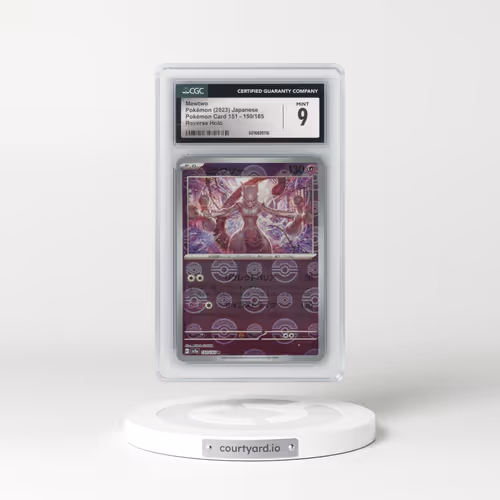 2023 Pokémon Card 151 #150/165 Mewtwo - Reverse Holo Poke Ball (CGC 9 MINT)