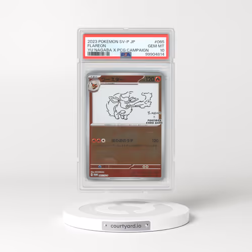 2023 Pokémon SV-P Promo #065 Flareon - YU Nagaba X Pokemon Card Game Campaign (PSA 10 GEM MINT)